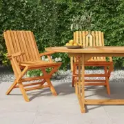 Folding Garden Chairs 2 pcs 61x67x90 cm Solid Wood Teak