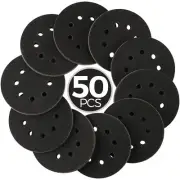 50PCS 5 inch Silicon Carbide Sanding Discs, Wet Dry Orbital Sander Hook and L...