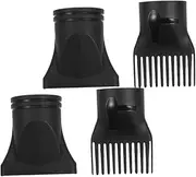 EXHUMKY 4pcs Hair Dryer Nozzle Diffuser Styling Attachments for All Hair Types Easy to Use for Salon Results