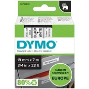 DYMO D1 Label Tape 19mm x7m Black on White