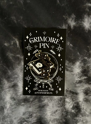 Fairyloot Enamel Spellbook Pin Grimoire Pin Designed by @No0neDesigns