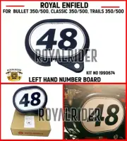 FOR ROYAL ENFIELD BULLET CLASSIC 350/500 TRAILS 350/500 - LEFT HAND NUMBER BOARD