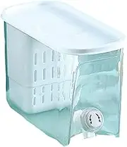 Beverage Containers 3.6L/122OZ Drink Dispenser, Plastic Beverage Dispenser with Lid, Fridge Kettle for Juice Lemon Water, Buffet Drink Machine Gift