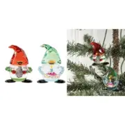 and Joyful Christmas Hanging Decoration with Elf Hat and Green Cake