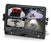 Elinz 7" DVR Splitscreen Monitor 12V 24V 4 AV Inputs 800x480 Bus Truck Caravan
