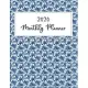 2020 Monthly planner: Weekly and Monthly Calendar Schedule Organizer Jan 1, 2020 to Dec 31, 2020. Blue Art Cover