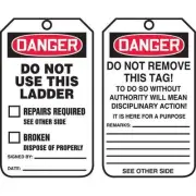 Accuform Safety Tag,5 3/4in H,3 1/4in W,PK25 TRS331CTP Accuform TRS331CTP