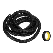 Spiral Cable Wrap 9.8ft/3.0M 20mm Cable Sleeve PP Cord Organizer Black