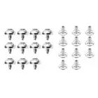 Dermal Piercing Professional Kit Jewelry Multi Press Fit Gem 11 Tops & 11 Bottom