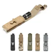 Tactical Molle Flashlight Pouch LED Torch Holster Waist Bag Waterproof Storage