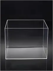 Acrylic Props Shooting Tray, Acrylic Transparent Water Tank for Photography Underwater Display Storage Clear Multiple Sizes(40x30 x 40 m/15.7x11.8x15.7in)