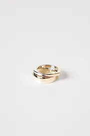 Chroma Ring Stack Gold | Elka Collective