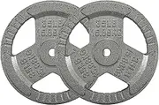 1-Inch Standard Cast Iron Weight Plate for Weightlifting and Strength Training, Multiple Sizes