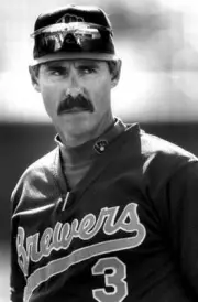 Manager Phil Garner Milwaukee Brewers looks on 1990s Old Photo