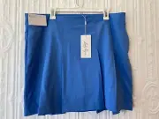 Lady Hagen Womens Golf Tennis Pleat Skort Size 16 Off To The Races Blue NEW
