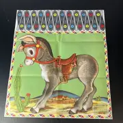 Vintage Whitman Pin The Tail On The Donkey Part Game