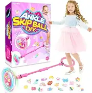 Getatoy Ankle Skip Ball for Kids: Toys for 4-8 Years Old Girls, Skip it Toy for Girls, Outdoor Toys Gifts for Girls Ages 8-12 6-8 Skipit 8 Year Old Girl Birthday Gift
