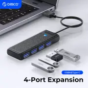 ORICO USB 3.0 HUB 4-Port USB C Splitter Ultra-Slim OTG Adapter For iPad MacBook
