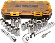 DEWALT Drive Socket Set, SAE/Metric, 1/2-Inch, 23-Piece (DWMT73813)