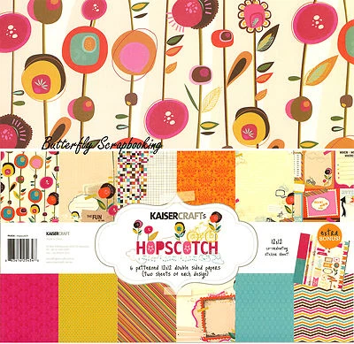 Great Fun Hopscotch Collection 12X12 Scrapbooking Kit Kaisercraft Paper NEW