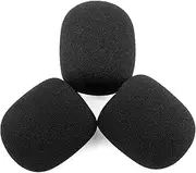 LEFXMOPHY Pop Filter for SteelSeries Arctis Nova Pro / 7 / 7X / 7P / 3 / 1P / 1 / 1X Gaming Headset Mic Foam Cover, 3-Pack Windscreen