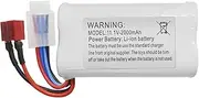 11.1V 2000mAh T Plug Lithium Battery for R608 2104 210E 200E Brushless High Speed Water Cooling RC Speedboat Electric RC Boat Model Tumbler Boat Battery