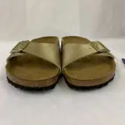 Birkenstock New w/ Box Madrid Gold Birko Flor Regular Width - Select Size