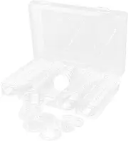 ARTIBETTER 1 Set Coin Storage Box with Inner Cushions Coin Capsules Design for Collectors and Organizer