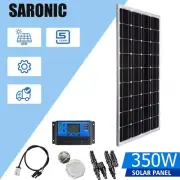12V 350W Solar Panel Kit Mono Home Caravan Camping Charging 30A Controller USB
