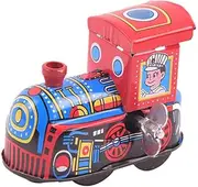 Gatuida Vintage Clockwork Train Tin Wind Up Train Crafts for Antique Style Locomotive and Charming Design No Batteries Required for Endless Fun
