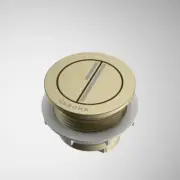 Caroma Luna Profile 4 Round Cistern Toilet Flush Button Brushed Brass 415028BB