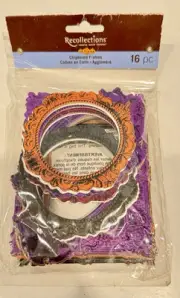 RECOLLECTIONS Halloween Chipboard Frames 16 Pieces New!