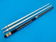 LONGONI CAROM CUE AMALIA " ROUND BUTT " WITH S30 E71 SHAFTS ** 3 CUSHIONS .