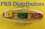 CAR High Quality 4 / 8 GAUGE Gold Plated Mini ANL FUSE HOLDER + 60 Amp Fuse New