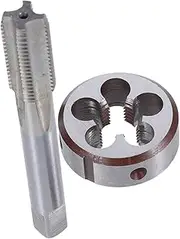 Uonlytech X 1.5mm High Speed Steel Metric Tap and Die Set Miniature Tap and Die for Automotive Tool Kit