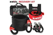 Recovery Kit 4X4 Off-Road Kinetic Rope Snatch Strap Winch Damper 4WD13PCS