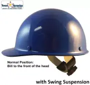 MSA Skullgard Cap Style with Swing Suspension - Custom Royal Blue