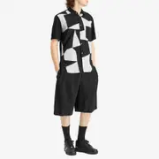 Comme des Garçons Black Patchwork Short Sleeve Shirt
