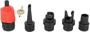 Baxnore Valve Adapter Air Pump Converter Attachment, Nylon Aluminum Alloy Valve Core Wrench Set, Multifunction Air Pump Converter for Paddle Board Inflatable Boat Bed