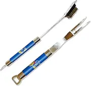 NCAA Kansas Jayhawks Barbeque Fork and Grill Cleaner Set
