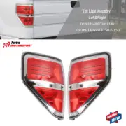 For Ford F150 F-150 Series 2009-2014 Chrome Left+Right Tail Lights Brake Lamps (for: Ford)