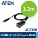 【ATEN】USB 轉 RJ-45 RS-232 Console 轉換線(UC232B)