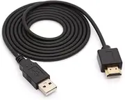 USB to HDMI Adapter Cable Cord - USB 2.0 Type A Male to HDMI Male Charging Converter (Only for Charging)(USB 2.0 To HDMI 1.5 Meter)