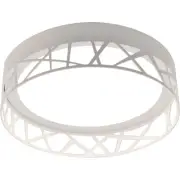 AFX BOF162600L30D2 Boon 16"W LED Flush Mount Drum Ceiling Fixture - White