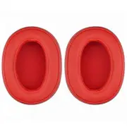 1 Pair Replacement Soft Sponge Foam Earmuff Earpad Cushions Earbud Tip for Sony MDR-100ABN WI-H900N Headphone RED COLOR