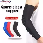 Top Runn 1pc Arm Sleeve,Compression Arm Sleeve w Elbow Pad for