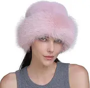 [YEKEYI] Women's Winter Faux Fur Beanie Hat Earmuffs Winter Headwrap Ear Muffs Furry Ear Warmers Cold Weather Bucket Hat