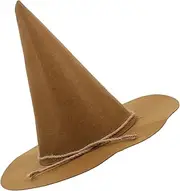 Kichvoe Elegant Scarecrow Hat Pointed Cosplay Accessory for Halloween Lightweight Comfortable Unique Design for Parties Role Playing Easy to Clean Maintain