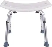 FFSPIIO Heavy Duty Shower Seat, Lightweight Height Adjustable Bath Chair Weight Capacity Bathroom Bench Stool Shower Chair