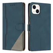 Clasp Case with Flip Wallet Stand Function Cover for iphone13 mini - Blue